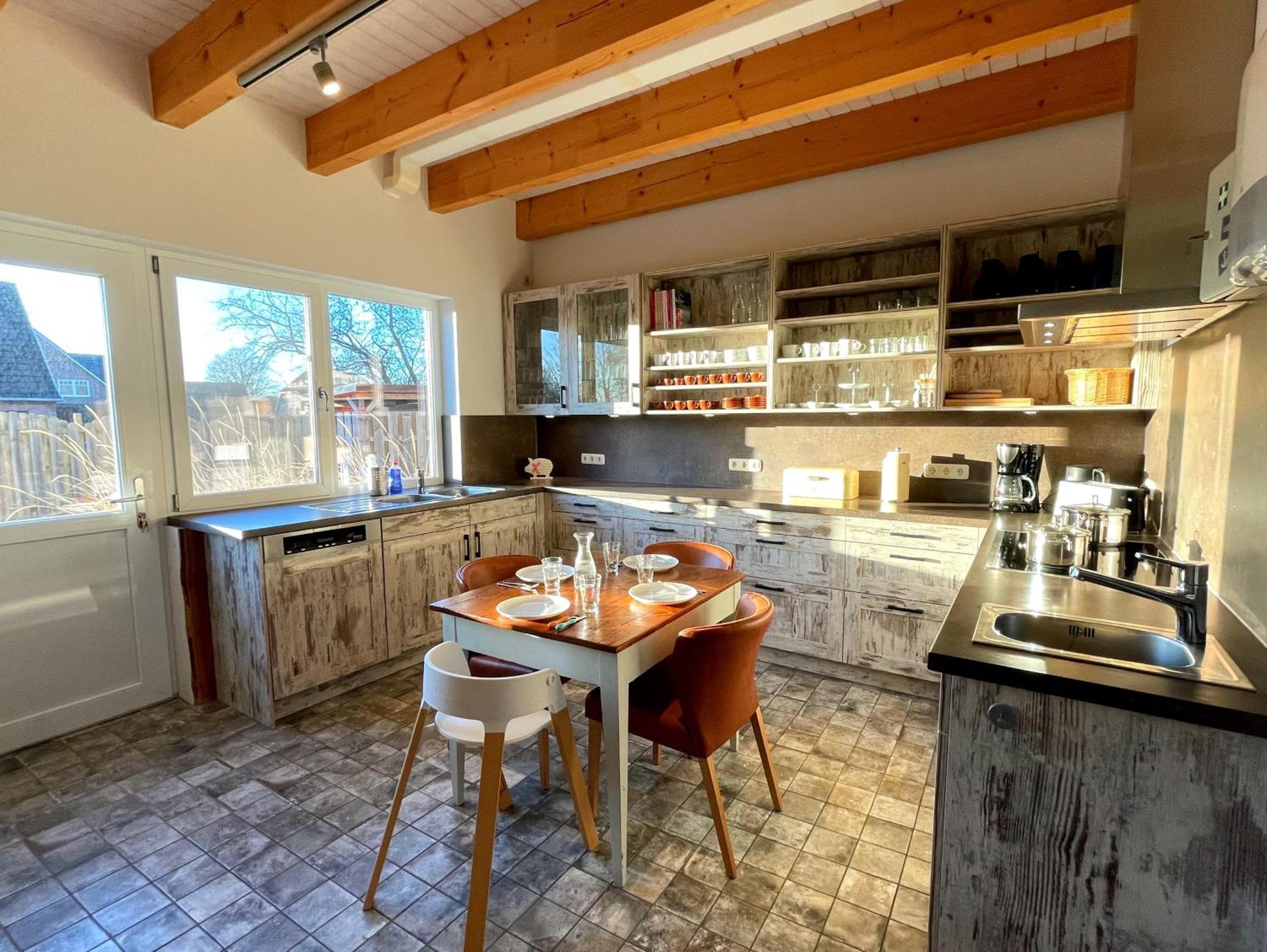 Villa Haus Zwischen Den Wehlen Bei Buesum, 16 Personen à Westerdeichstrich Extérieur photo